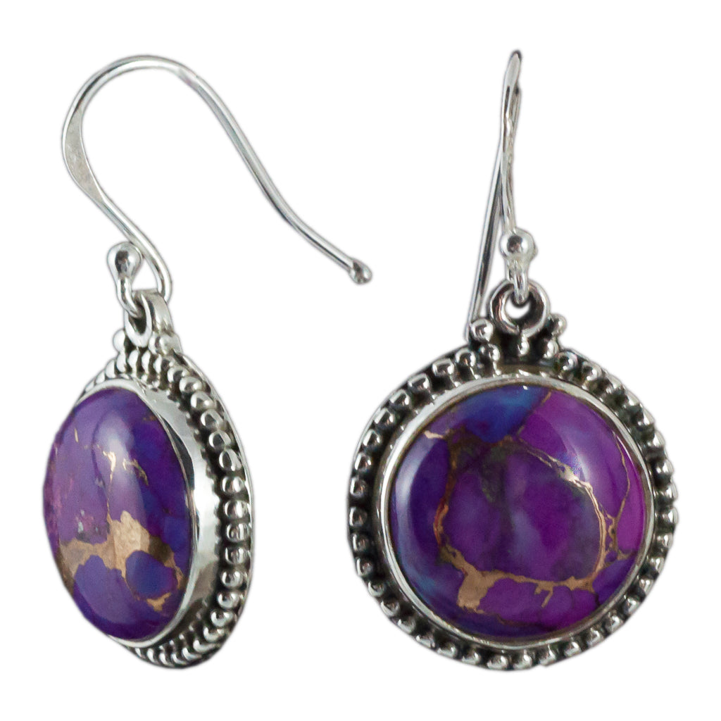 Valencia purple turquoise earrng affordable beautiful earring