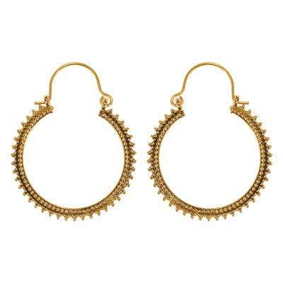 Earring indicate hoop brass lyon affordable  