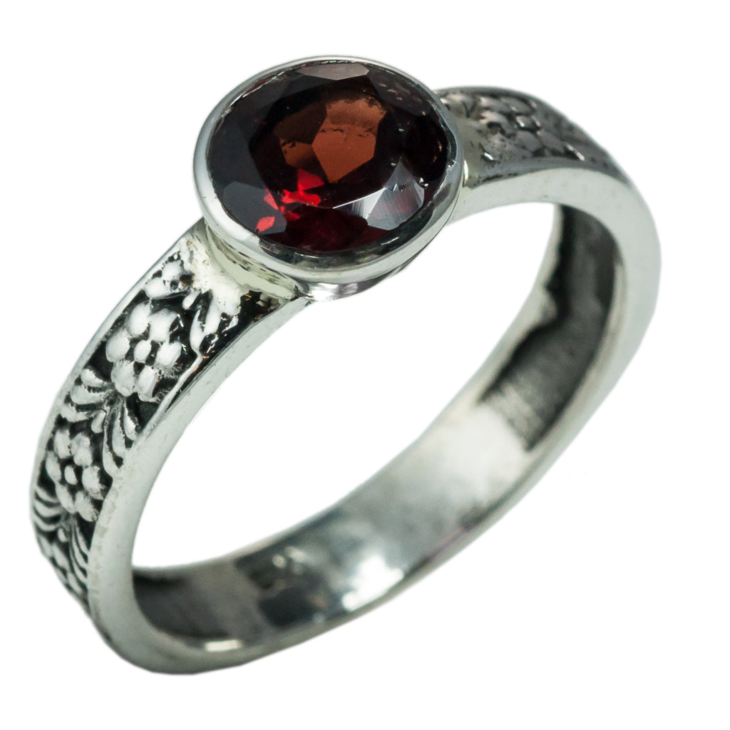 garnet stone silver intricate styleaffordable 