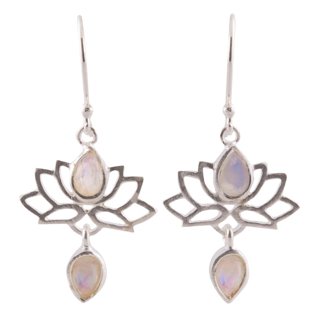 Lotus flower jewelry, semi-precious stones, sterling silver, vermeil, yoga lifestyle