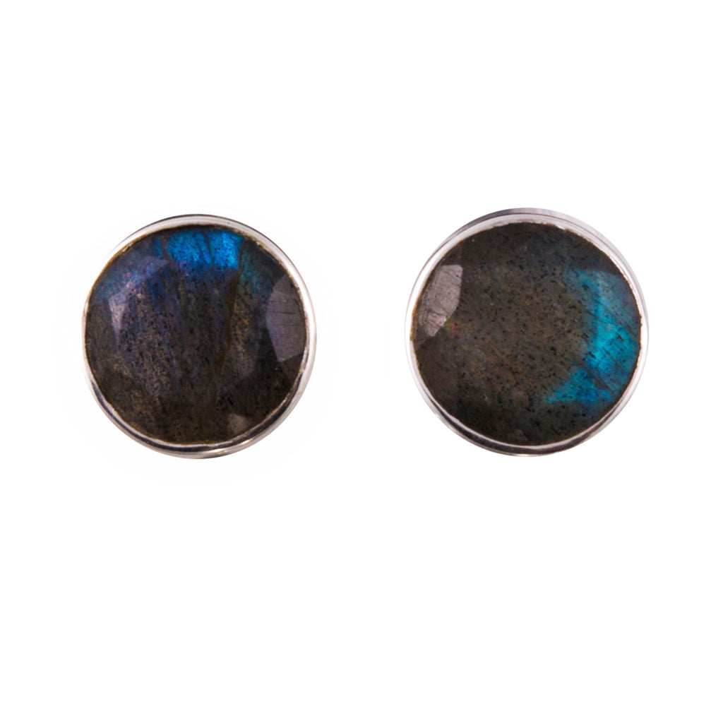 Labradorite silver post earring affordable 
