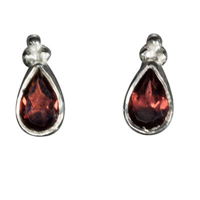 Garnet Stunning fashion affordable Post Earring Drop Cute Droplet color fashion statement piece 