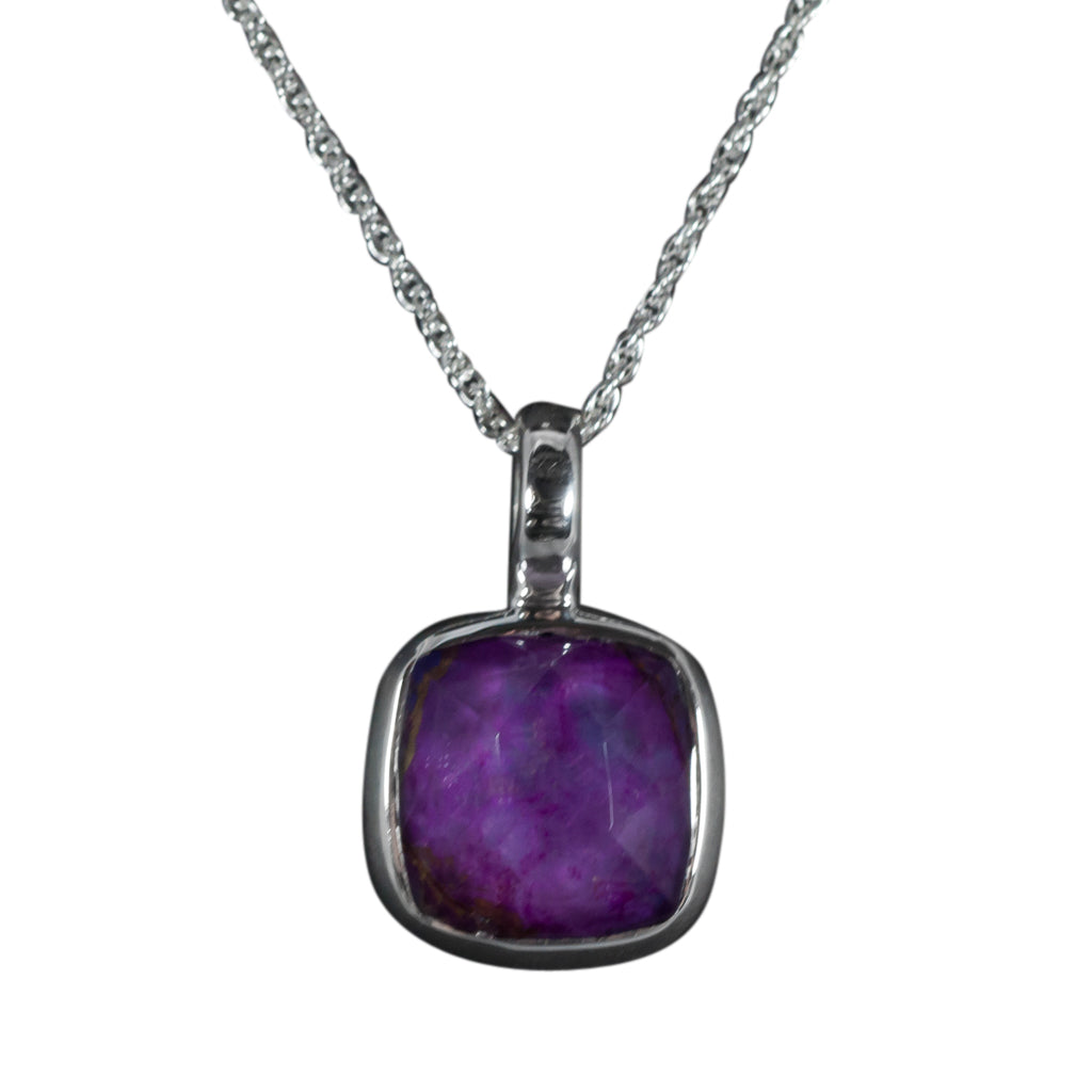 purple turquoise splendid pendant boho style square stone affordable chain crystal 