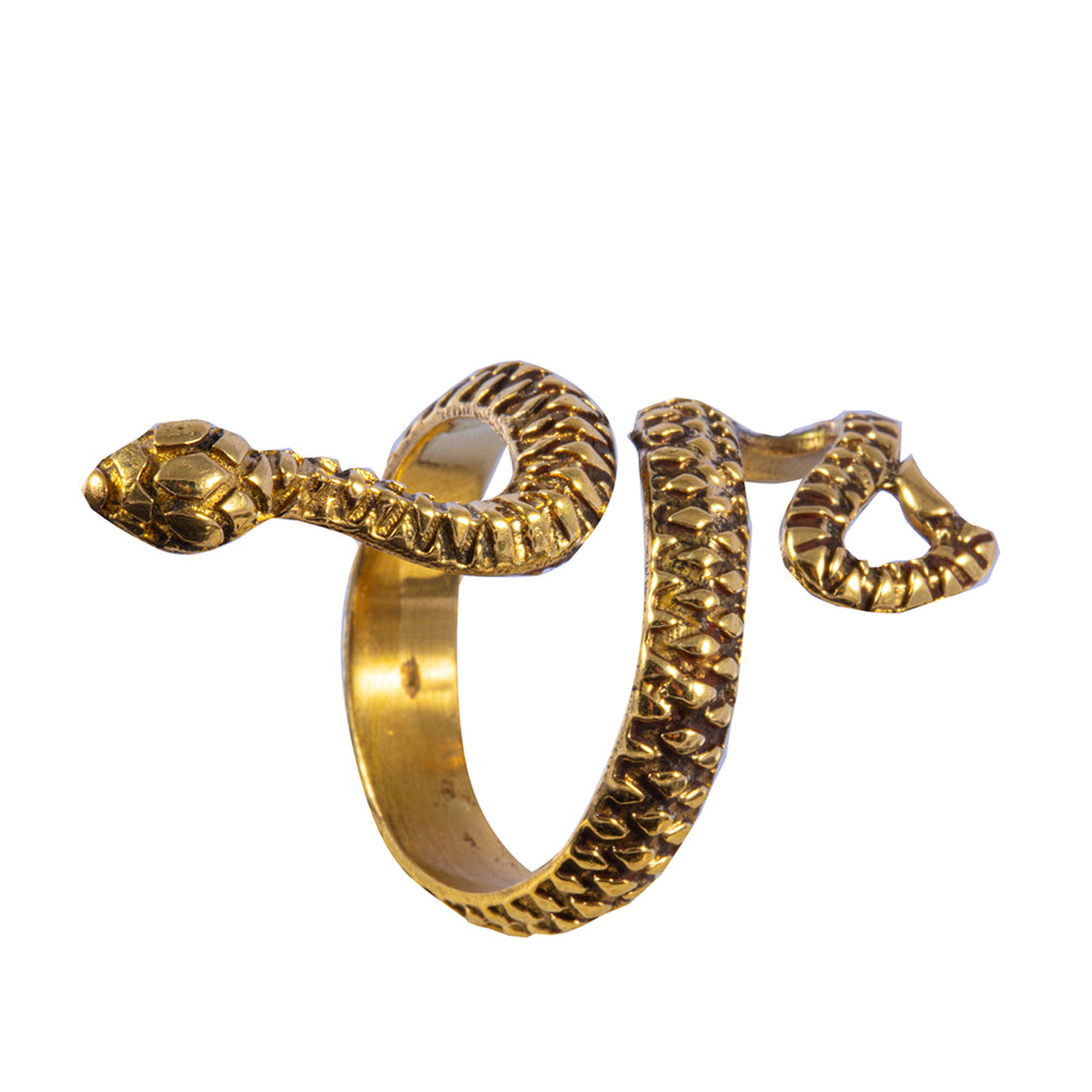 Simple Snake Brass Ring