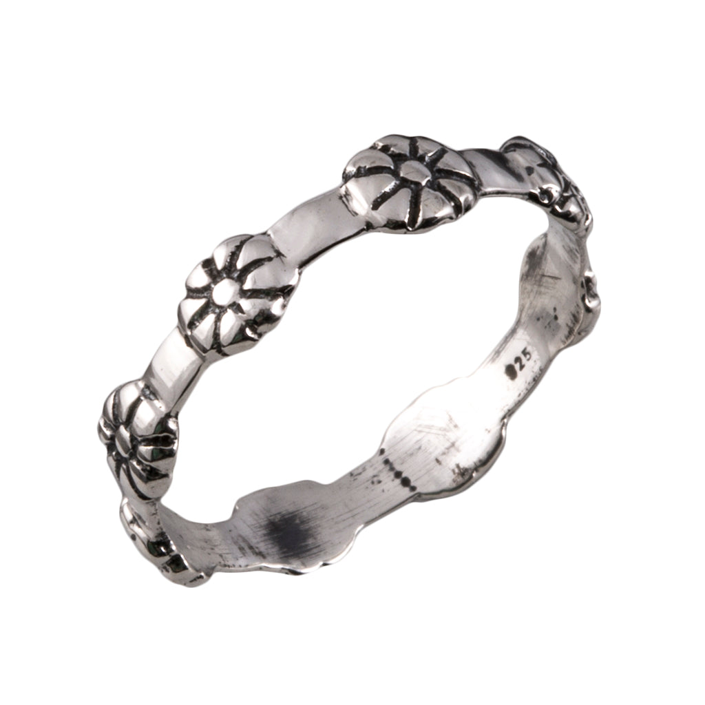 Garland of Daisies Sterling Ring