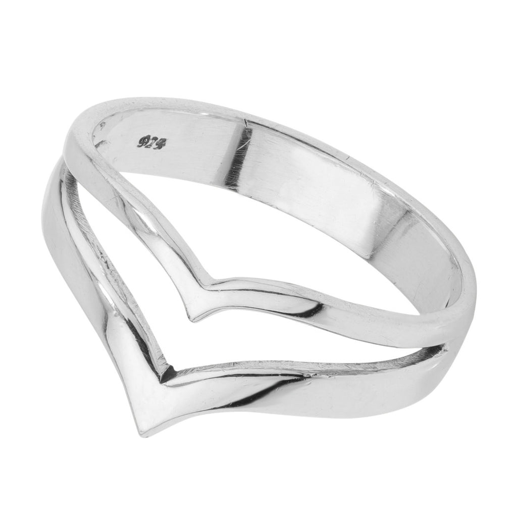 Crest Sterling Silver Ring