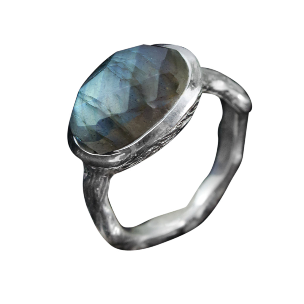 Labradorite Silver Ring Affordable 