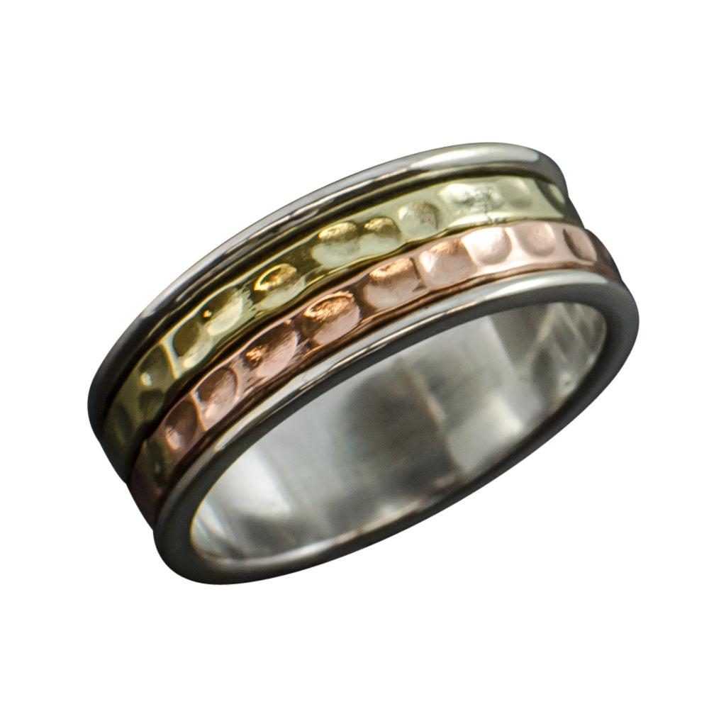 Spinner Ring Elemental Silver Copper Brass Trendy Affordable  Stylish 